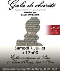 Invitation au Gala de Charité ce 7 juillet 2018